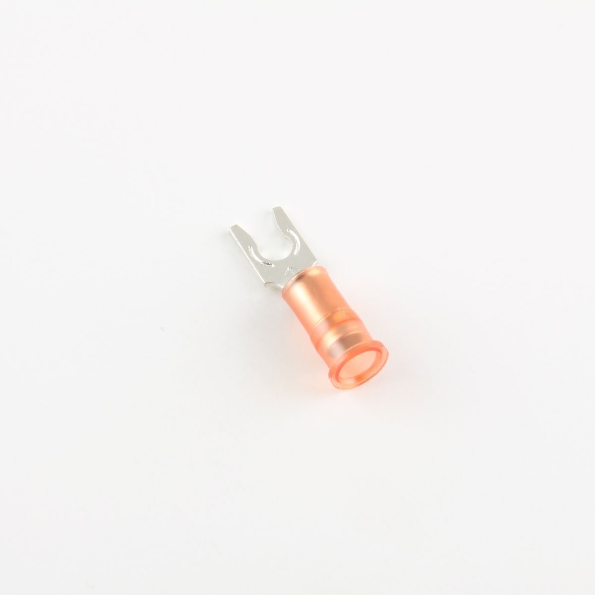 22-18 Ga. Nylon-Insulated Snap-Spade Fork Terminals, #6 Stud – (pack of 50)