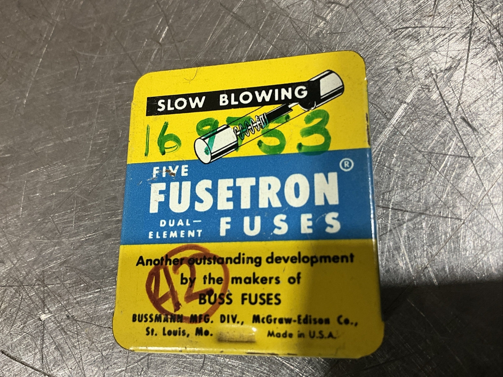 PACK OF 5 FUSETRON MDL 3/8 (Formerly 3AG-SB) FUSES Nos Surplus