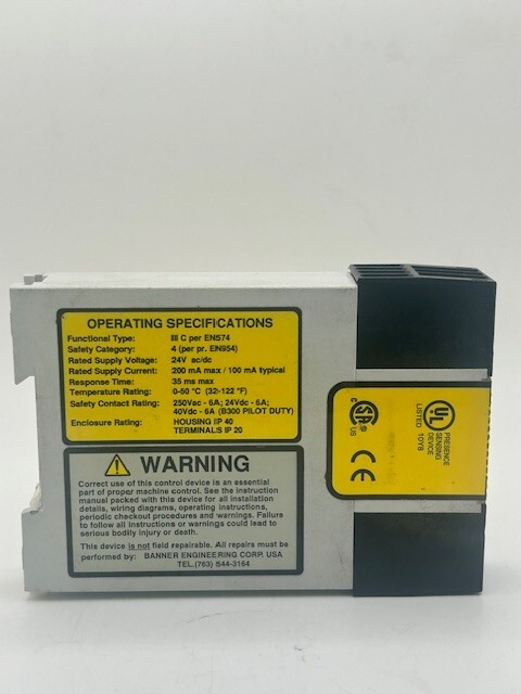 BANNER AT SERIES DUO-TOUCH TWO HAND CONTROL SAFETY RELAYS AT-FM-10K