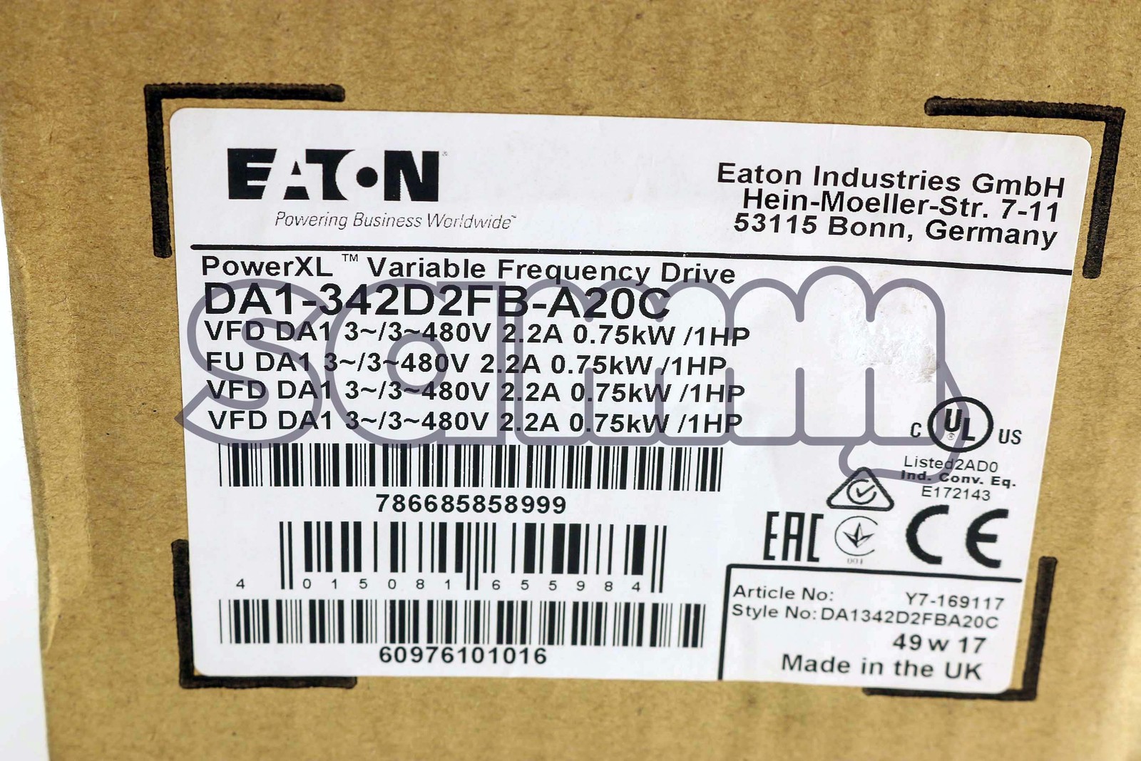 EATON MOELLER DA1-342D2FB-A20C New