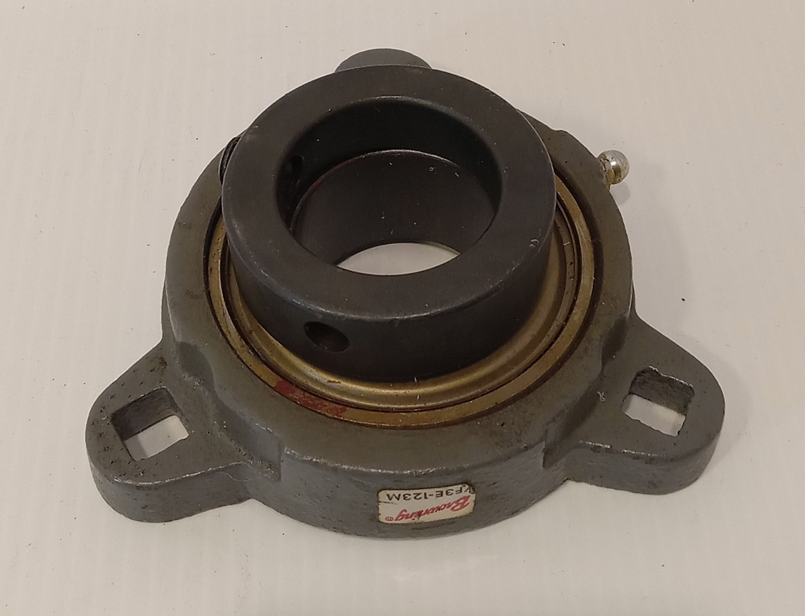 1 NEW BROWNING VF3E-123M 3 BOLT FLANGE BEARING W/LOCKING COLLAR NNB *MAKE OFFER*