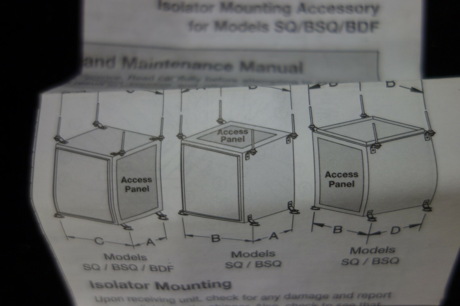 Greenheck Isolator Mounting Accessory Kit PN 469092, New in Box! Model 800201