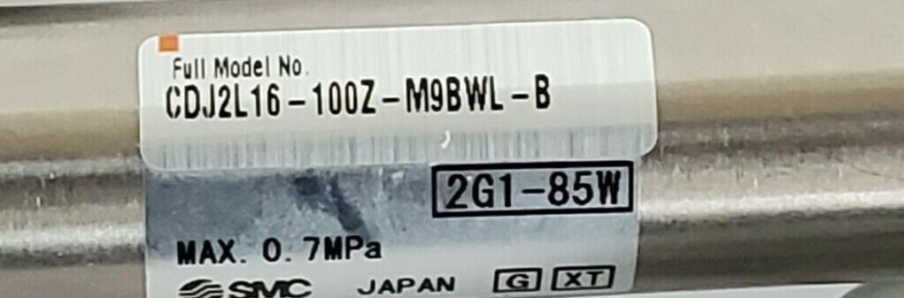 NEW SMC CDJ2L16-100Z-M9BWL-B AIR CYLINDER, 0.7MPa, 2G1-85W, CDJ2L16100ZM9BWLB