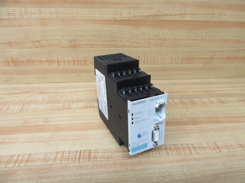 Siemens 3UF7010-1AU00-0 Relay Motor Control W/O Terminal Blocks