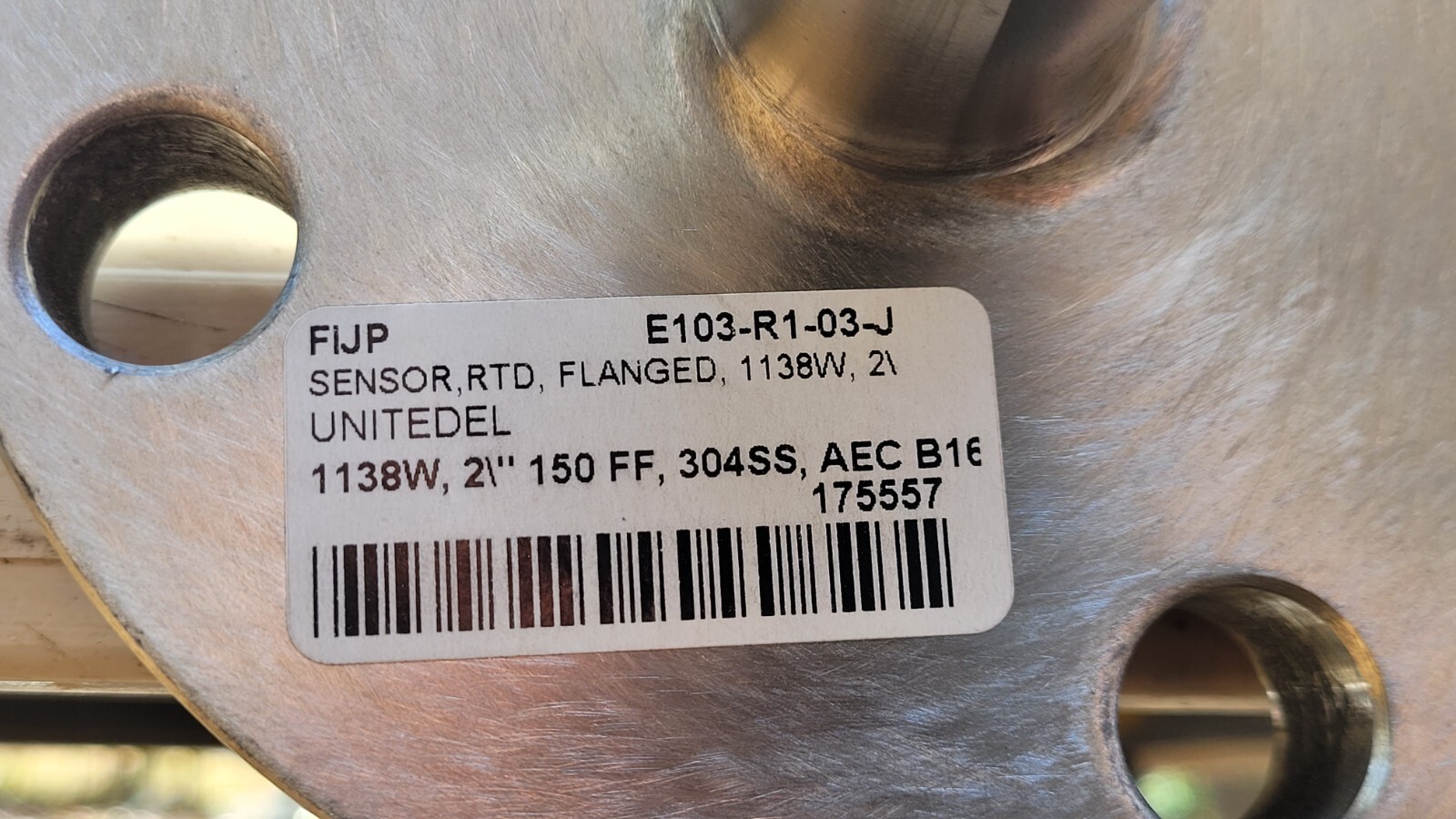 United Electric 1138W Flanged RTD Sensor INOR Meso-H 70MEH00001