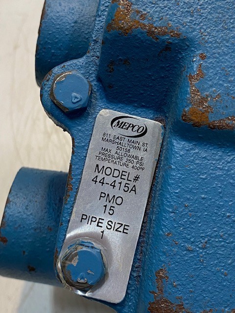 Mepco Model #44-415A PMO 15 Pipe Size 1 Cast Iron Float Thermostatic Steam Trap