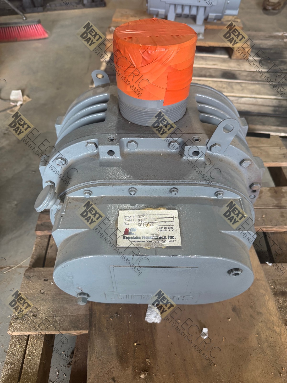 Republic Pneumatics, 5MP, Sutorbilt Legend Blower Vacuum Rotary Vane Roots
