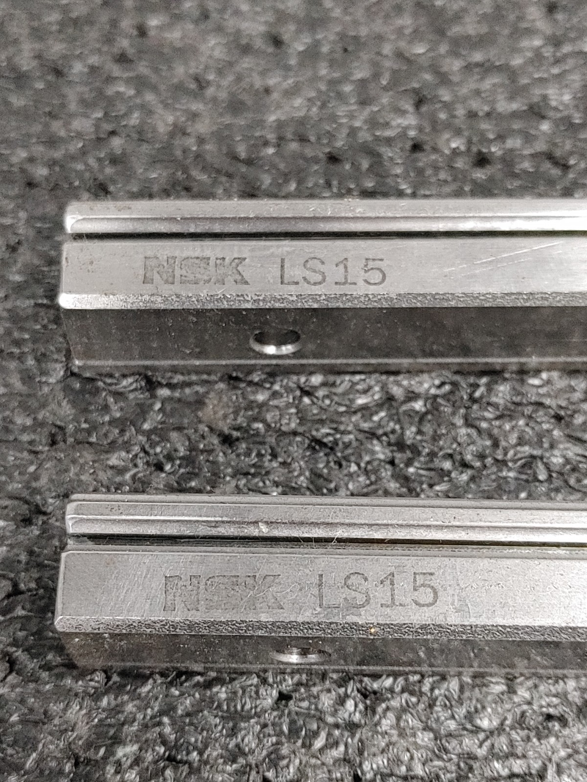 Lot of 2 NSK LS15 Linear Guide Standard Ball Profile Rail