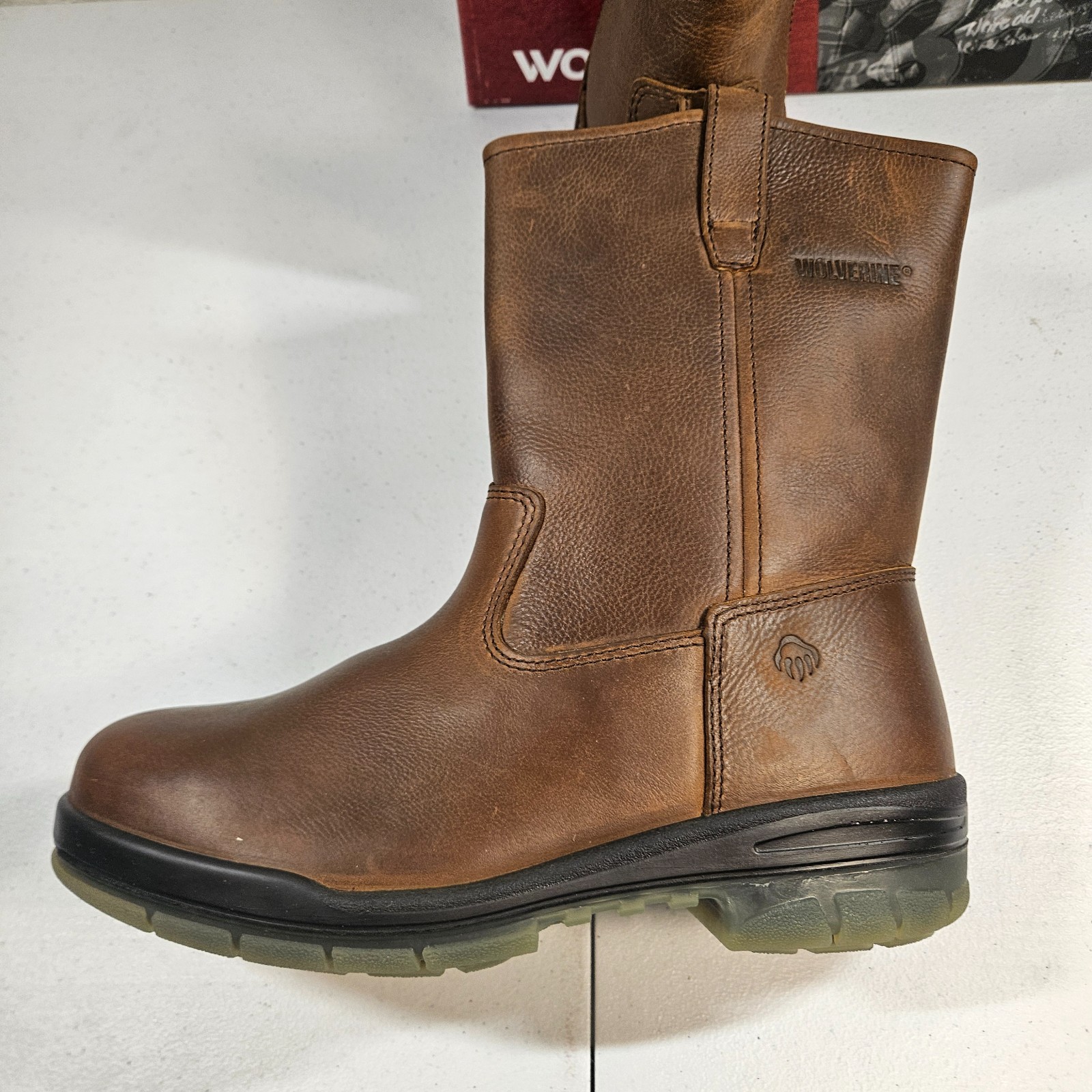 Wolverine Men’s Steel Toe W03258 DuraShocks Wellington Stone 9 M New