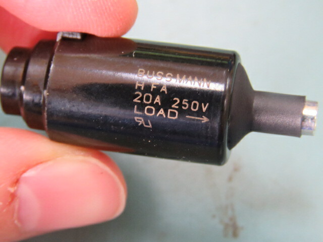 BUSSMANN BK/HFA-R Qty of 3 per Lot Fuse Holder 20A 250V 1 Circuit Cartridge Fr
