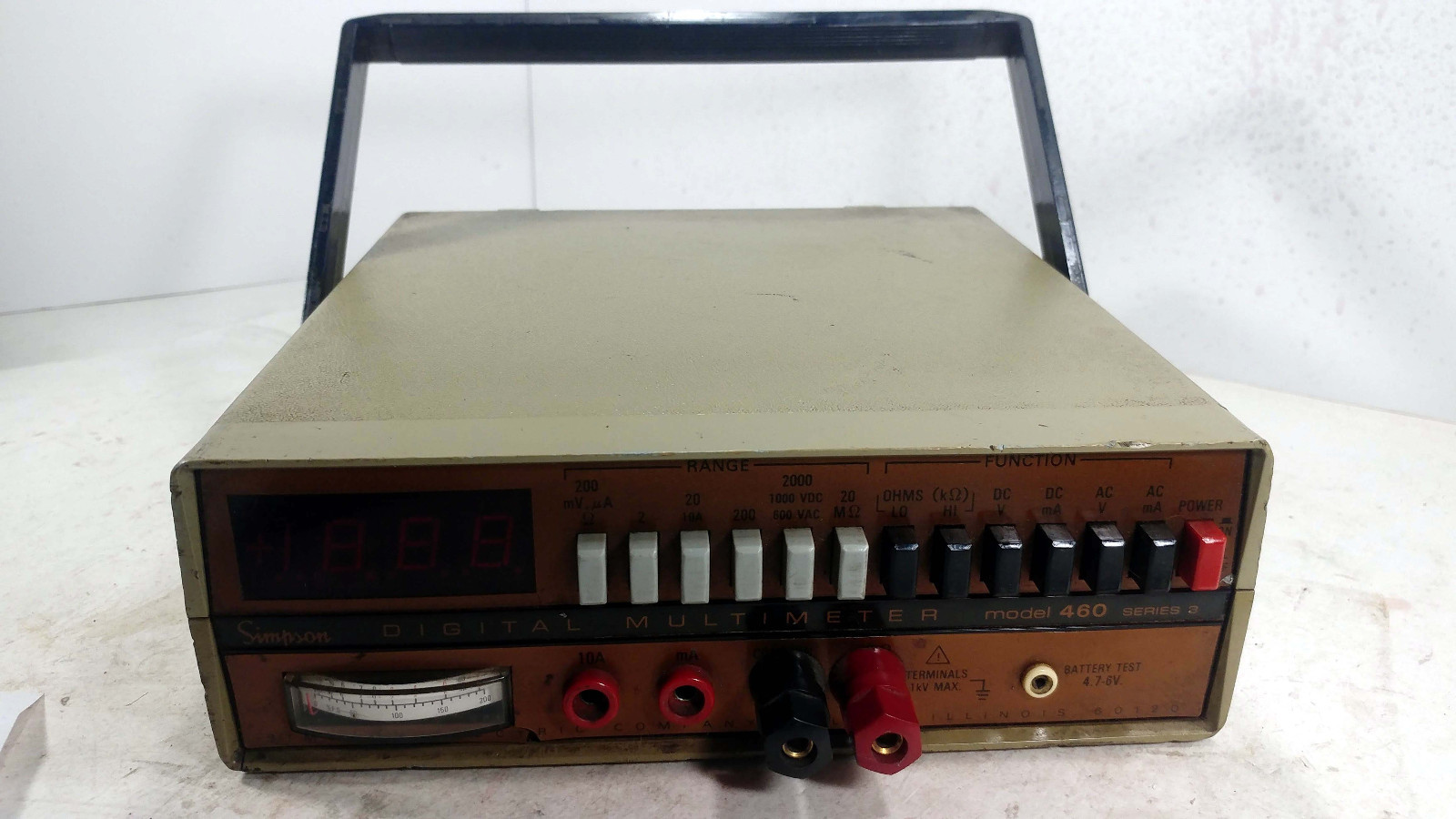1 USED SIMPSON 460D SERIES 3 DIGITAL MULTIMETER ***MAKE OFFER***