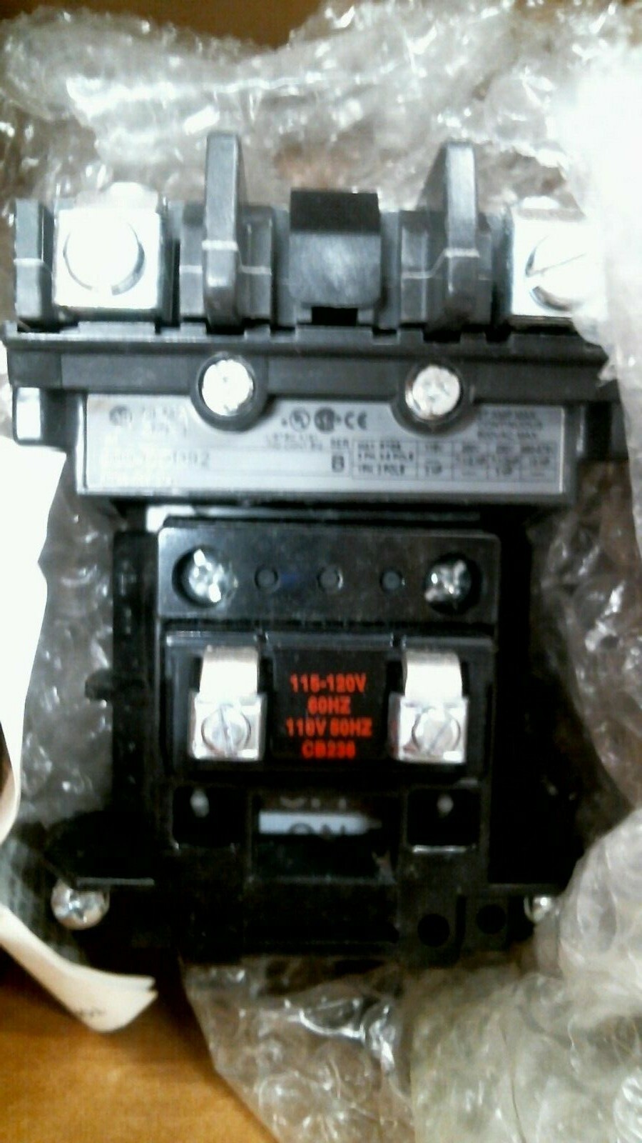 ALLEN BRADLEY 500-BOD92 CONTACTOR AC SIZE 1 SER.B 120V 60HZ 1P -FREE SHIPPING