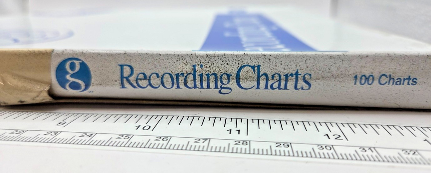 BOX OF 100 GRAPHIC CONTROLS PN-00236893 RECORDING CHARTS, FOXBORO 898439, 0254H