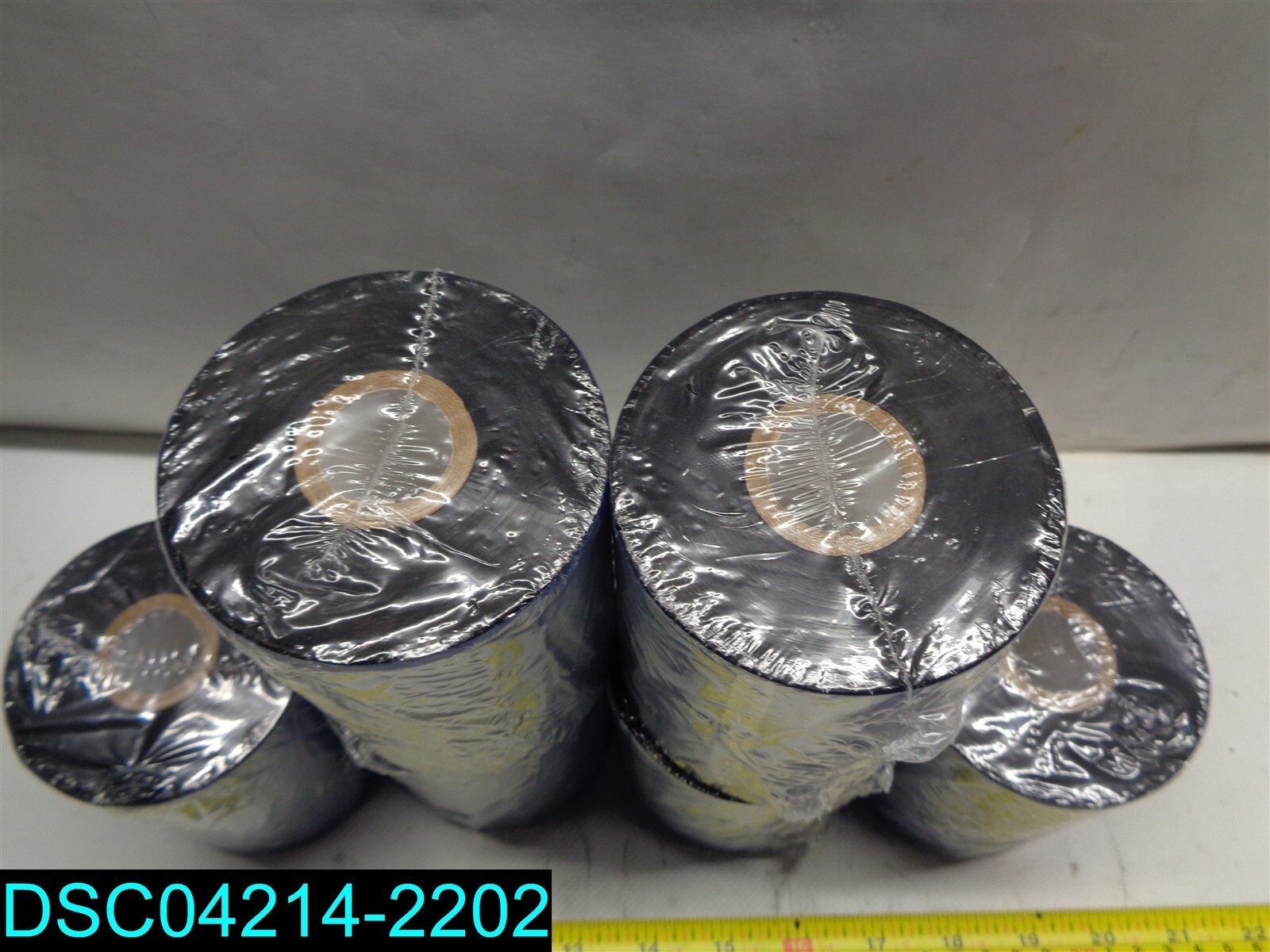 QTY=6: Industrial Thermal Transfer Ribbons – Wax, 4.33″ x 1,476′
