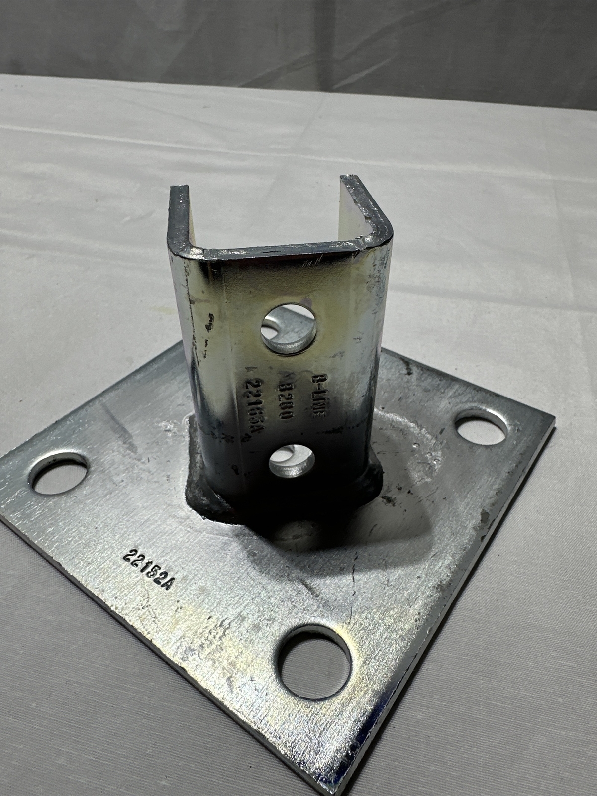 BLINE B280ZN Post Base 6″ X 6″ X 3-1/2″ SQ Base Hot Dipped Galvanized