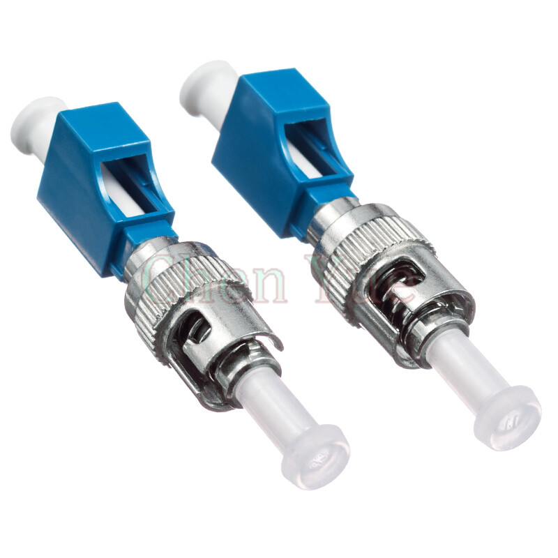 2pcs LC Female to ST Male Fiber Optic Adapter Single mode LC-ST Hybrid Adapter