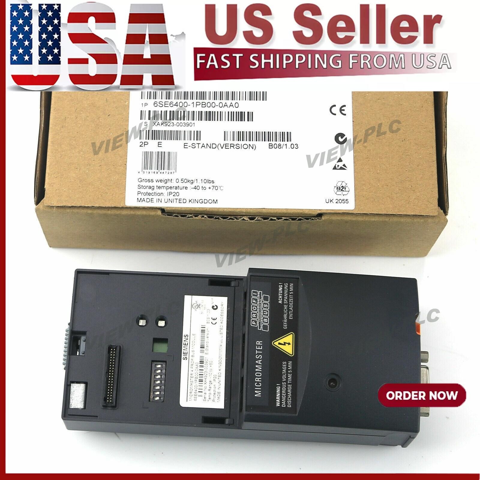 New Siemens 6SE6400-1PB00-0AA0 6SE64001PB000AA0 MICROMASTER 4 PROFIBUS module