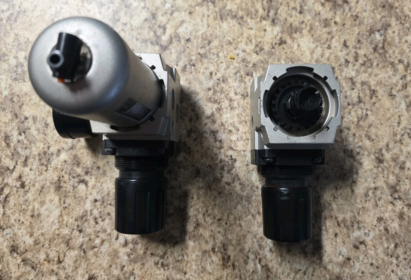 Lot Of 2 SMC NINA-13-794G-XN Pneumatic Filter Regulator Control 0.0 to 0.85 MPa