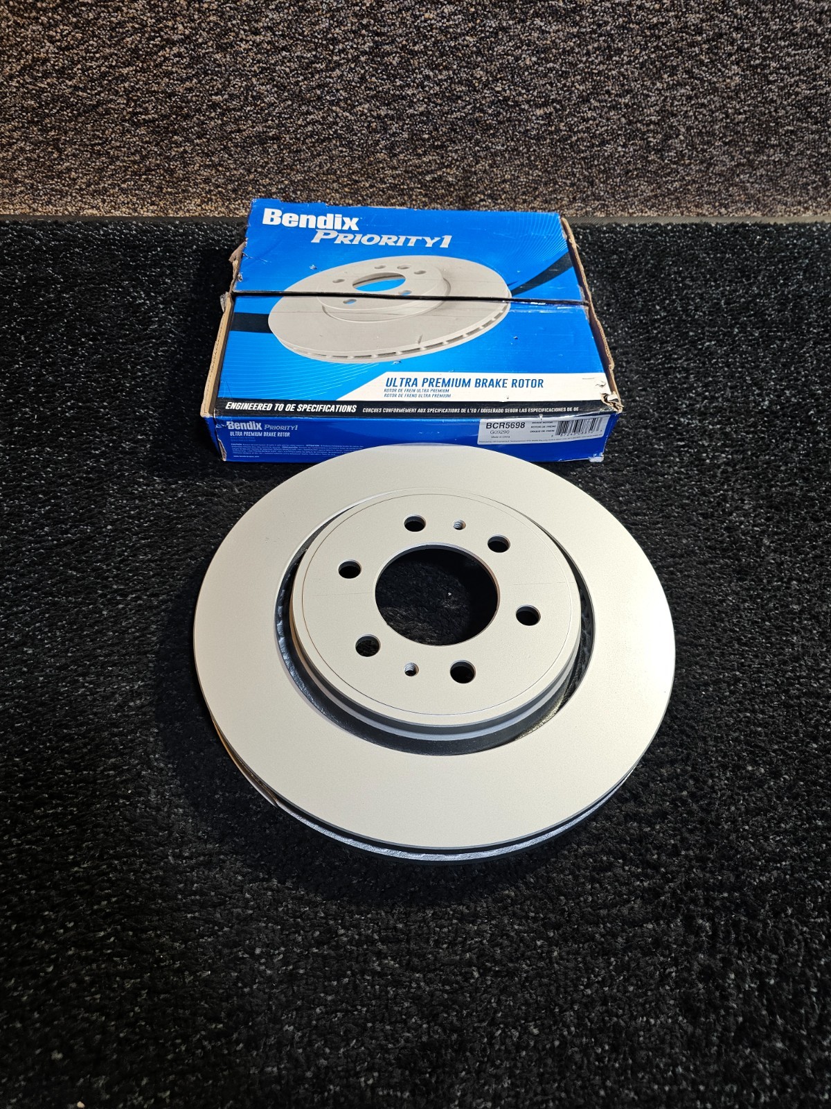 Bendix Priority1 BCR5698 Coated Front Brake Rotor for Ford Expedition 2021-2010