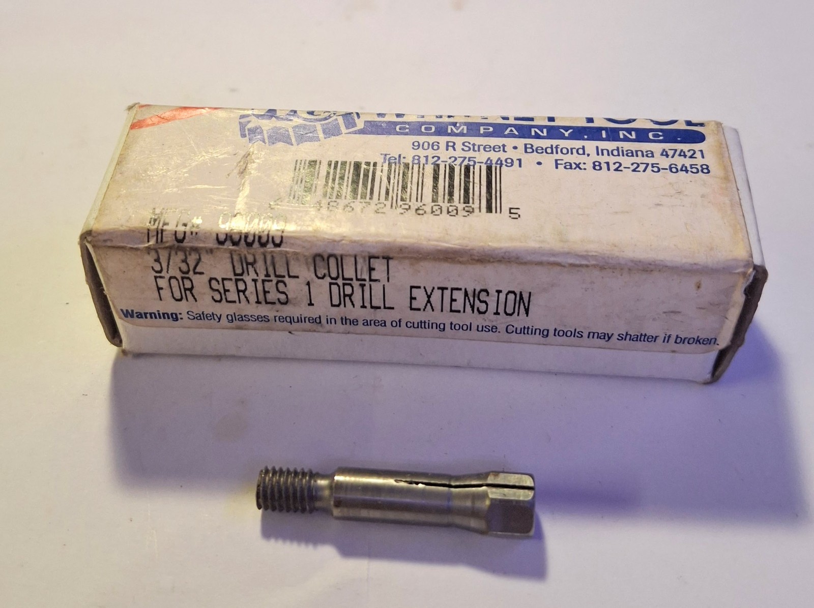 1 NEW WHITNEY TOOL 96009 3/32″ DRILL COLLET NIB ***MAKE OFFER***