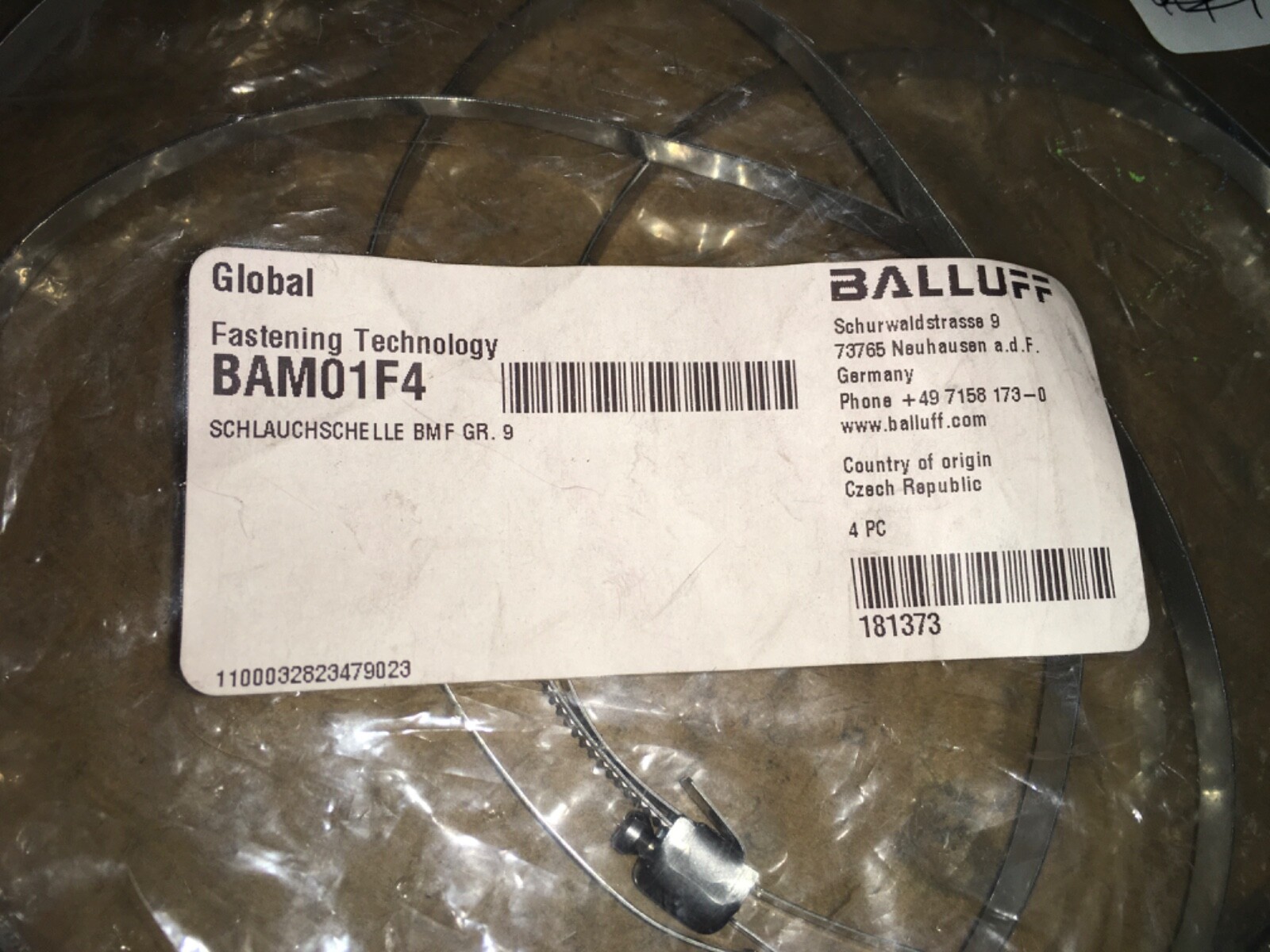 BALLUFF clamp, BAM01F4, 4pcs, NOS, KP-507