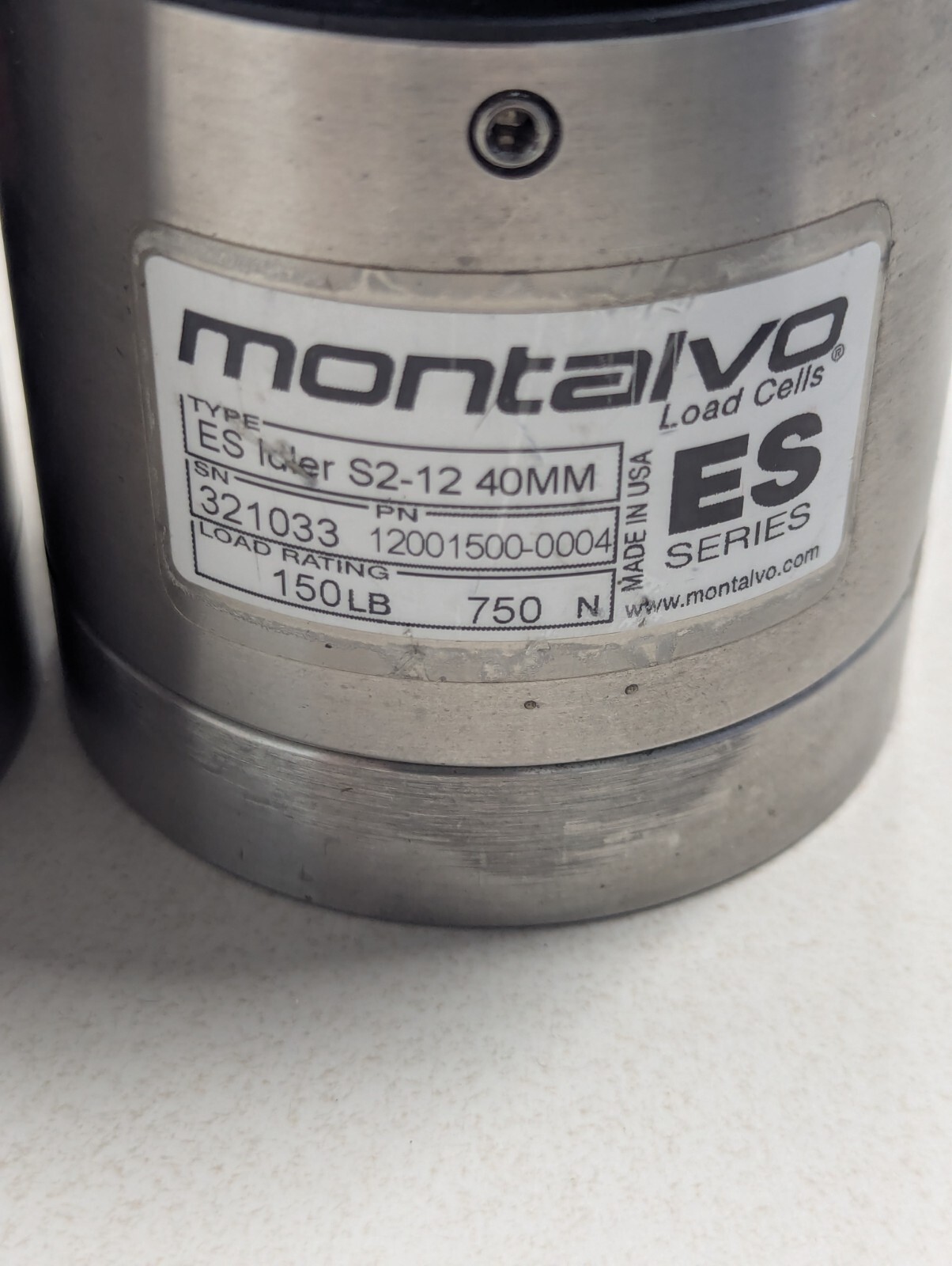 12001500-0004 Montalvo Load Cell Pair S2-12 40mm 150lbs