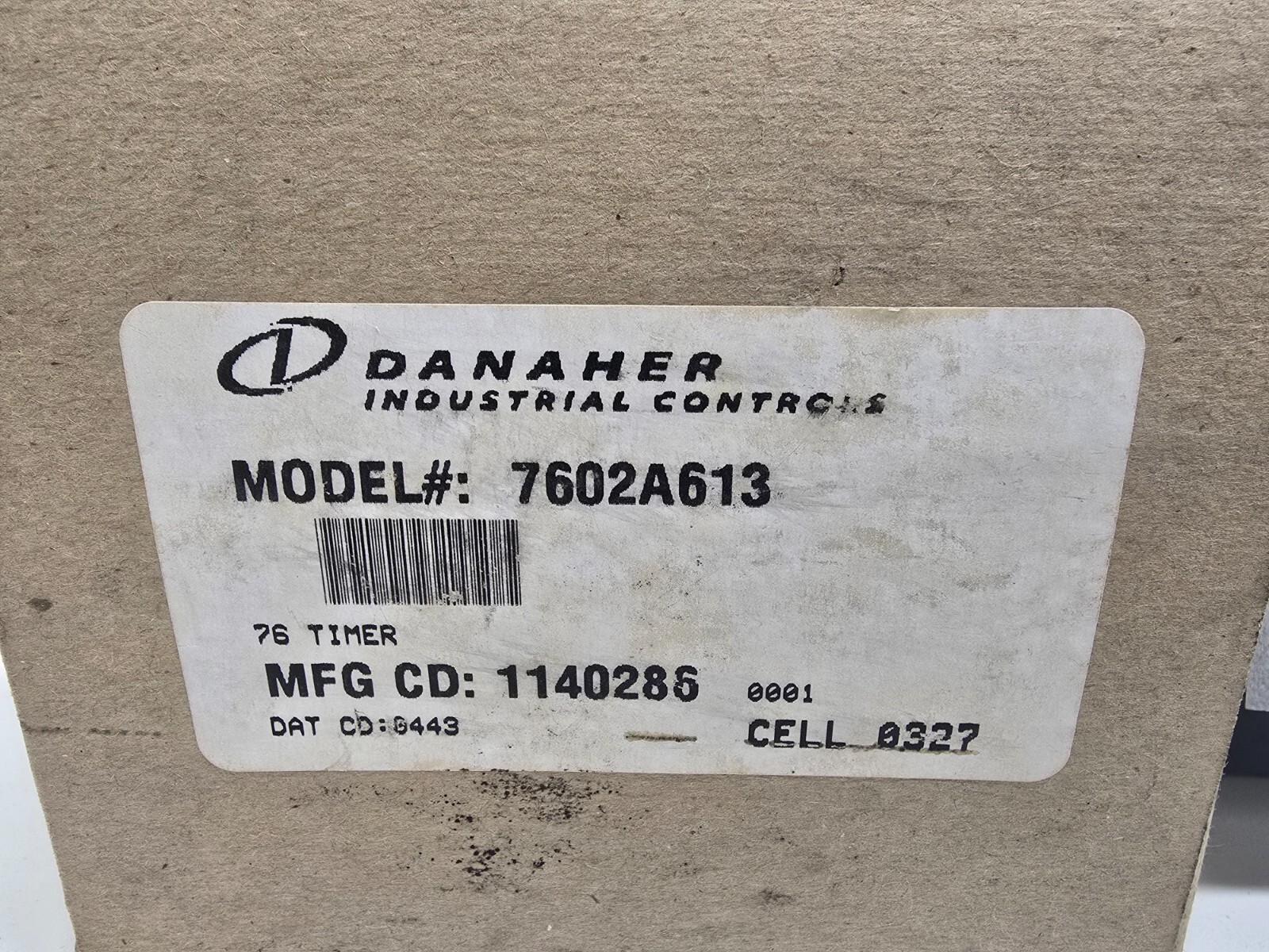 NEW IN BOX! DANAHER ELECTRIC REPEAT CYCLE CAM TIMER 7602A613