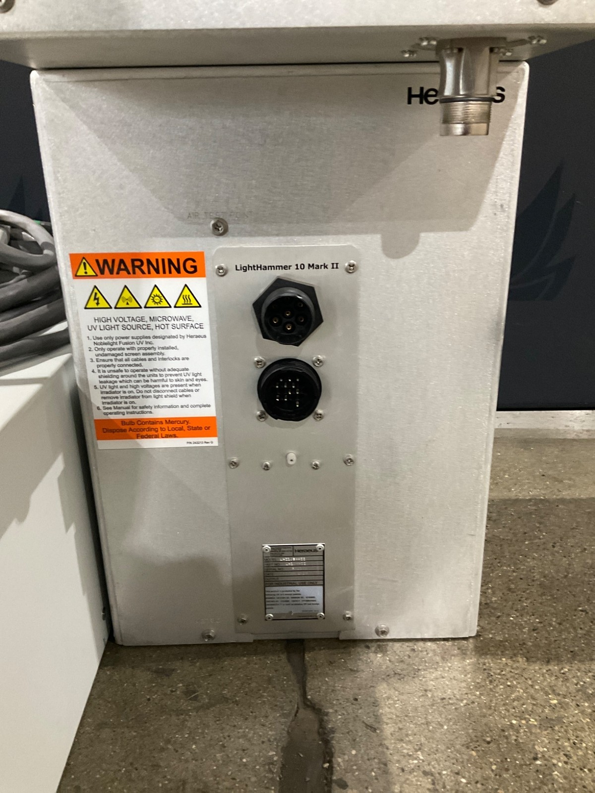 Heraeus LHP10B MARK II UV Curing Power Supply & System – USED