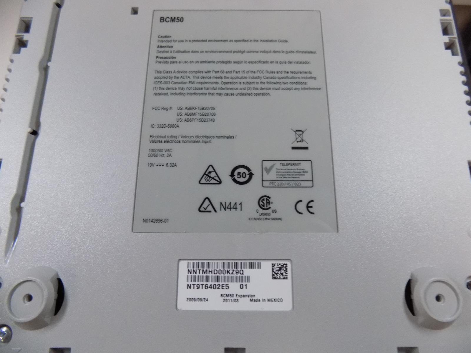NORTEL BCM50 BUSINESS COMMUNICATIONS MANAGER EXPANSION