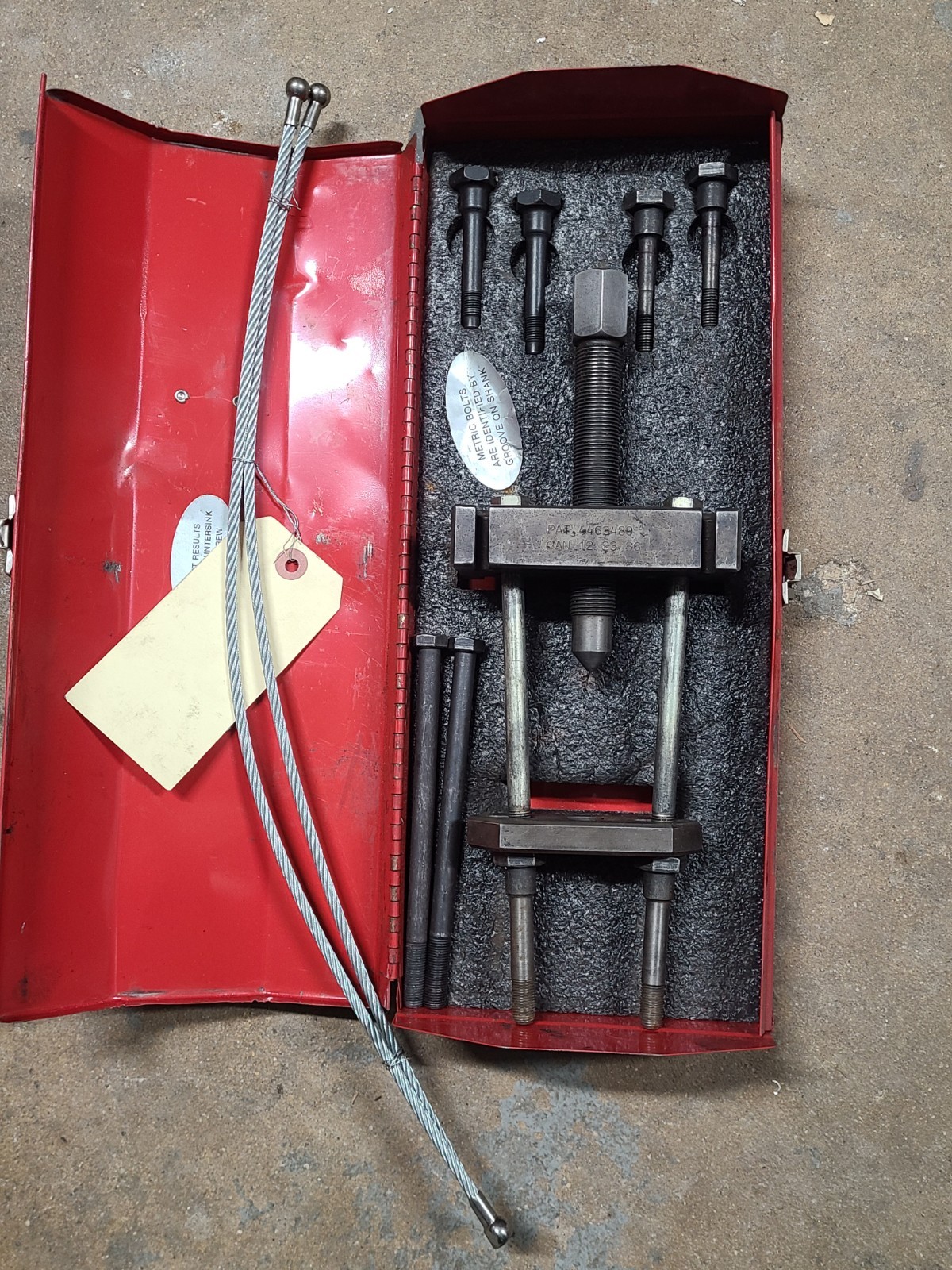 J & J Tool Co U-Joint Puller Universal Joint Kit 2000 USA Made