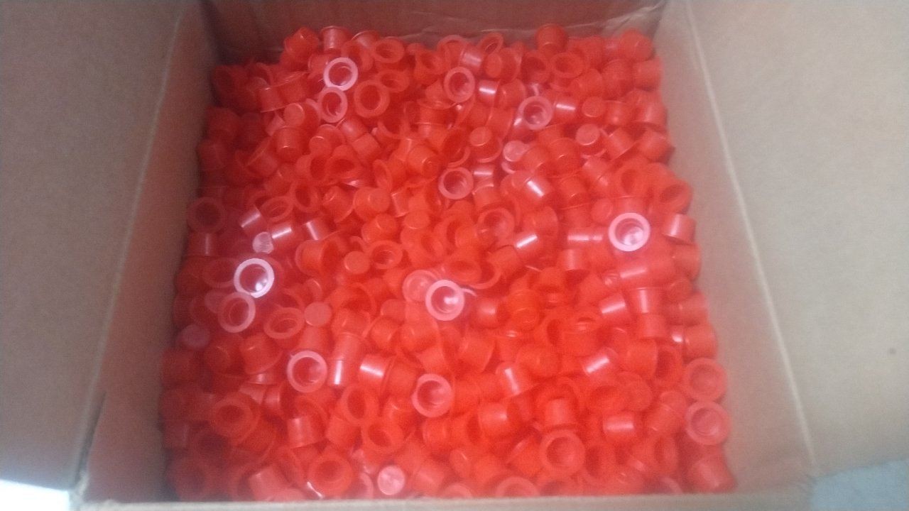 Caplugs T-5X 034301HB 5,000 Pk 0.72 In Overall Diameter Red Tapered Cap/Plug