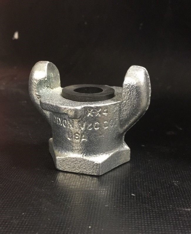 Galvanized Dixon V&C AM13 X-X4 Iron Hose Fitting 2-Lug Coupling 1″ FNPT