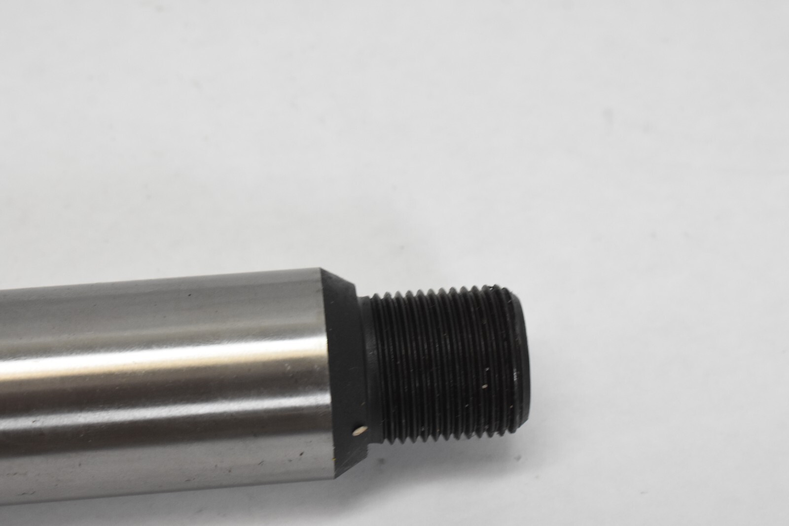 Linear Shaft Tapped End x Threaded End Wrench Flats Crossed Drilled Hole Steel