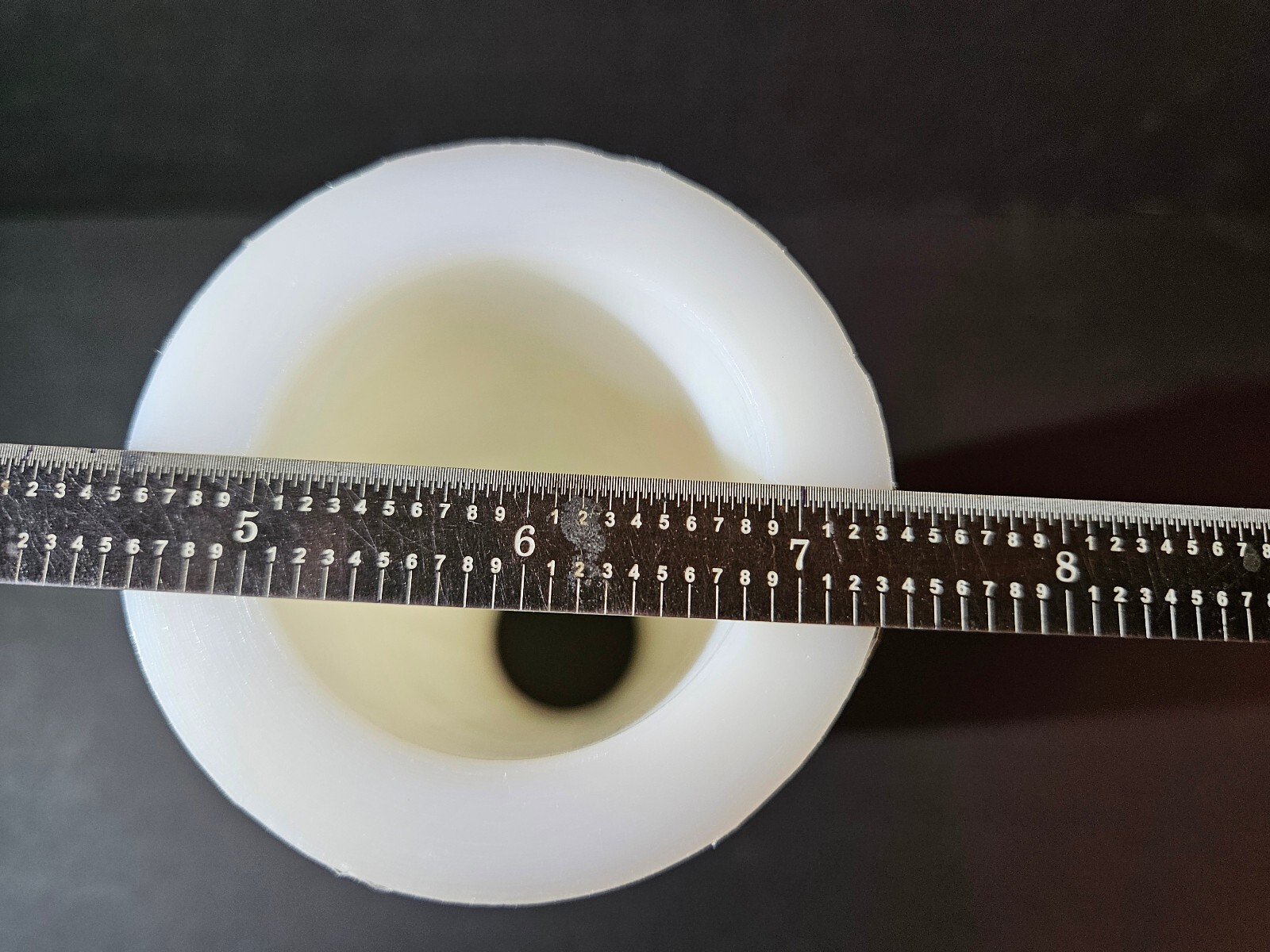 White Nylon Plastic Round Tube Cylinder Pipe Length 8 3/4″ OD 3 1/8 ID 1.9. #5