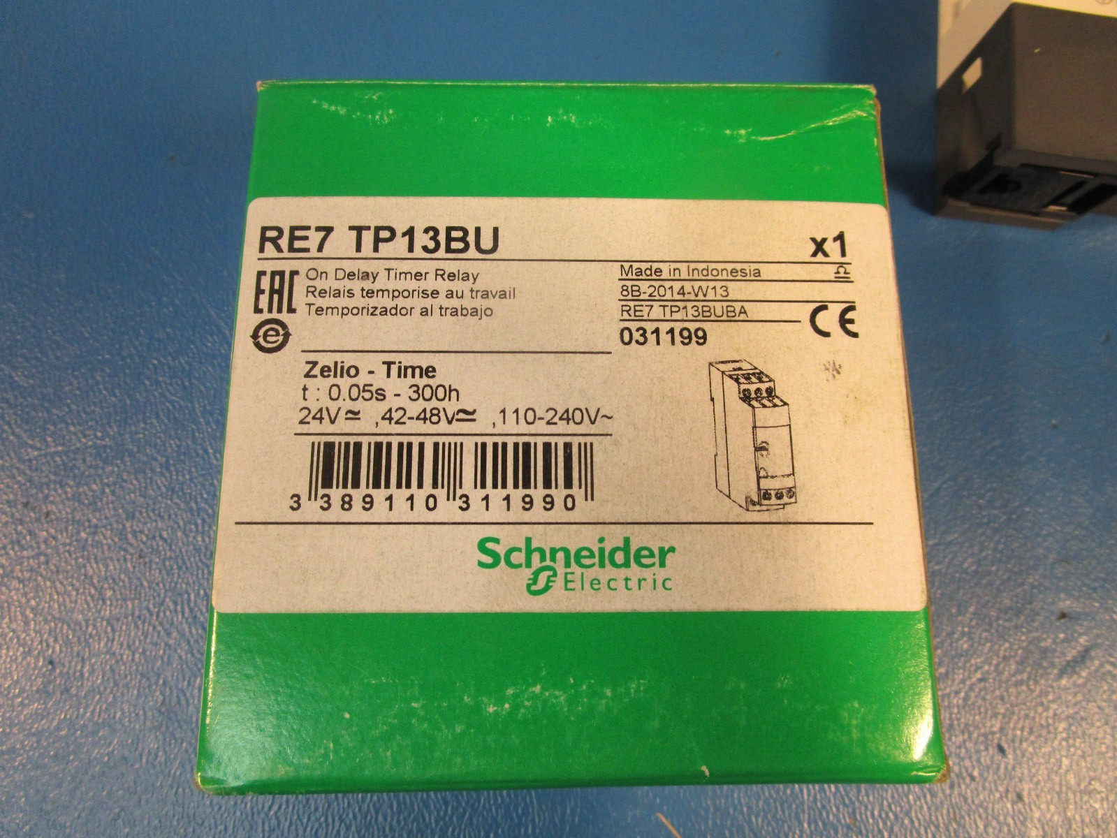 Schneider Electric RE7 TP13BU, 110…240 V AC 50/60 Hz, 24 V AC/DC 50/60 Hz, 42.
