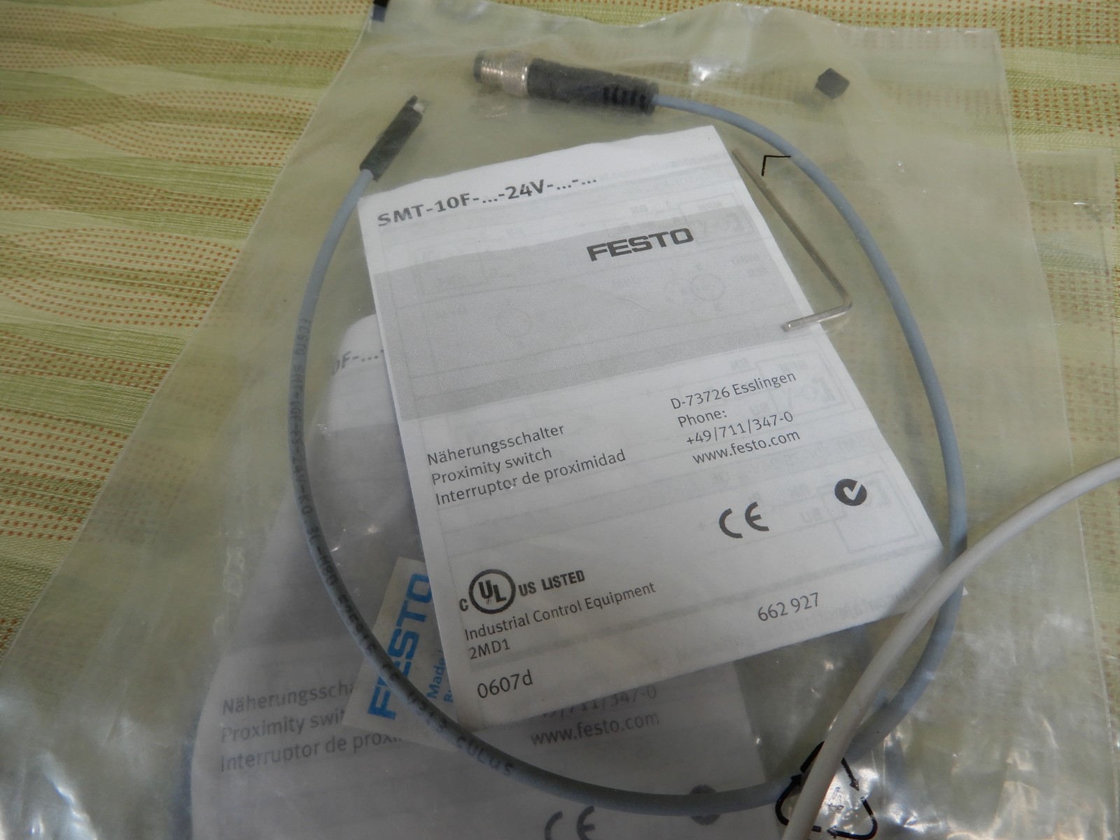 Festo Lot of Proximity Sensors Shown 173 220, SMT-10F 24V (2) NOS BX