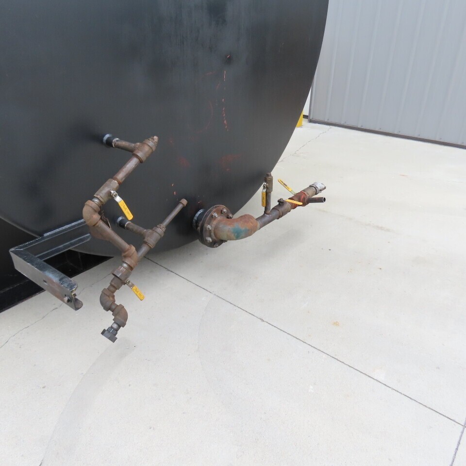 6000 Gallon Aboveground Steel Single Wall Horizontal Liquid Saddle Storage Tank
