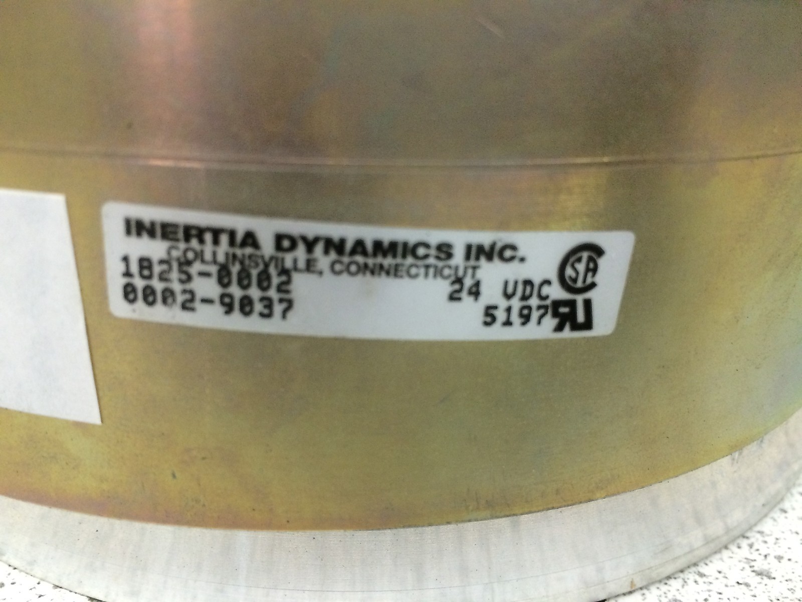 Inertia Dynamics SAB 1825 Spring Applied Brake 3 1/4 Center Diameter 7 1/8 Width