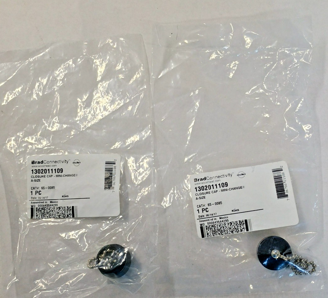 2PCS Brad Connectivity Closure Caps Mini Change A-Size 1302011109 2PCS