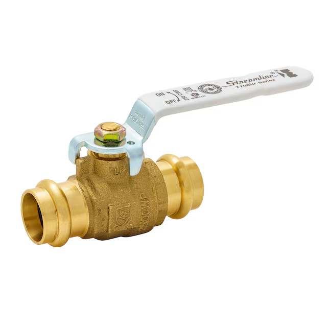 Streamline 7700NL Ball Valve Brass Full Port Ball Valve – Brand New 3/4″