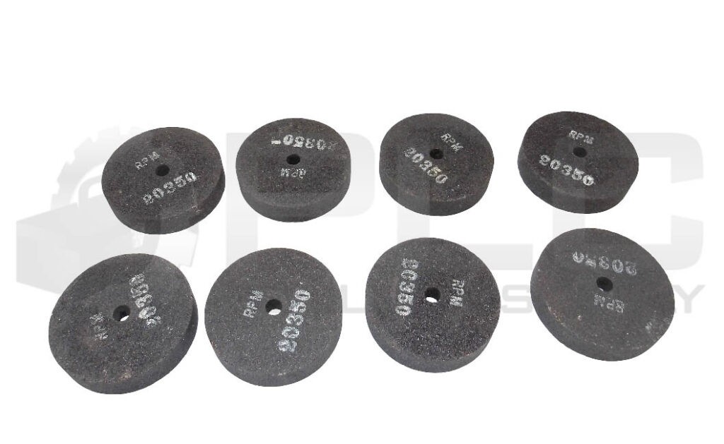 LOT OF 8 NEW 20350 ABRASIVE GRINDING WHEEL 3/8″ ID 3-1/8″ OD