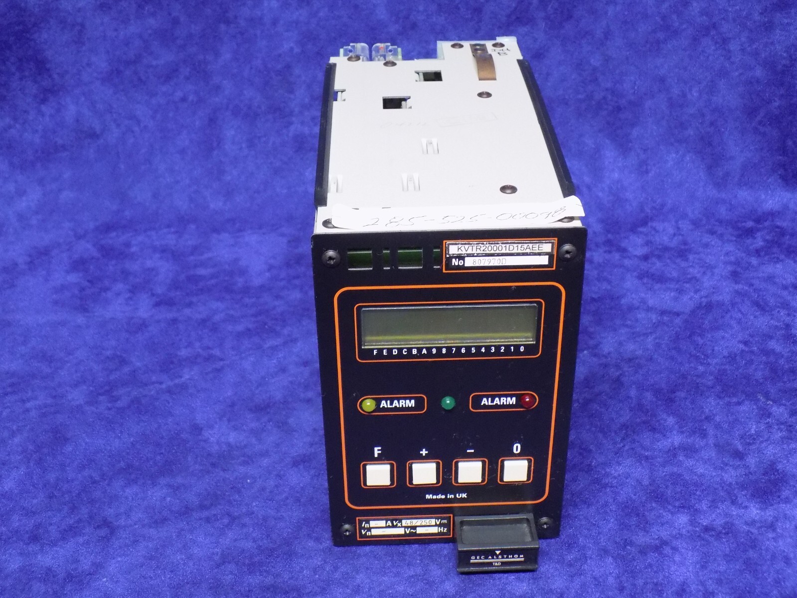 USED WORKING GEC ALSTHOM KVTR20001D15AEE KVTR 200 RELAY