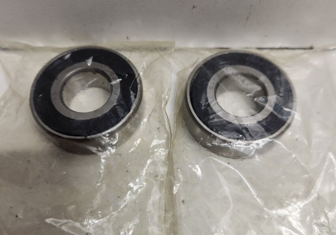 LOT OF 2 NEW OLD STOCK! TIMKEN 15MM ID X 35MM OD STAINLESS STEEL BEARINGS 6202H