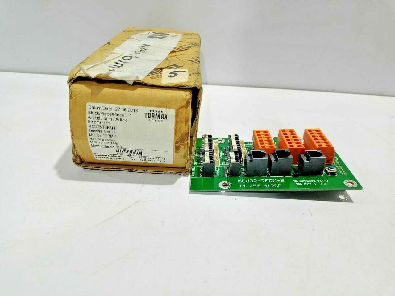 Tormax MCU32-TERM-B T4-755-4120D Switzerland