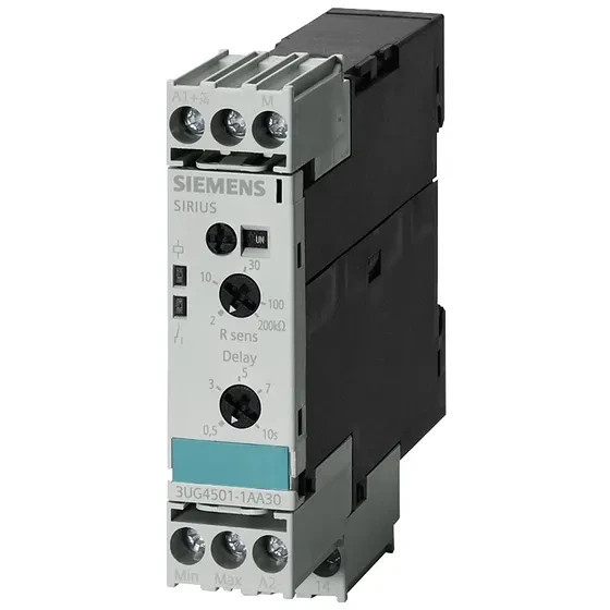 Siemens 3UG4501-1AW30 Analog Monitoring Relay 2–200kΩ 24–240V AC/DC
