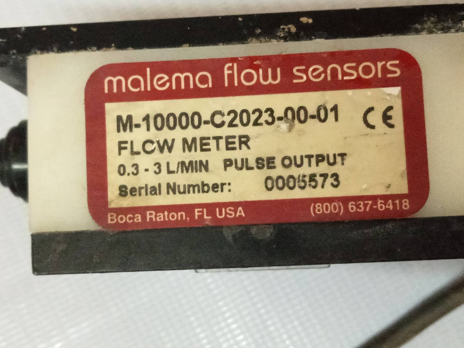 malema flow sensors M-10000-C2023-00-01 FLCW METER.