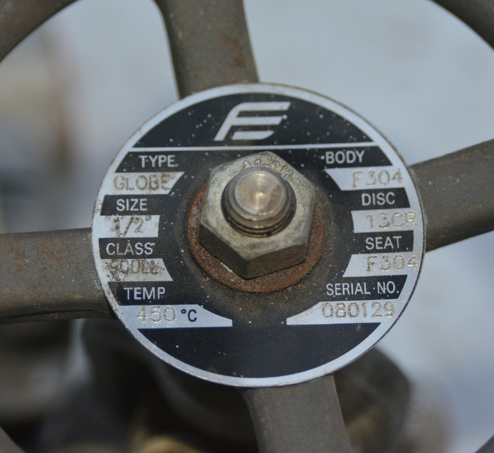FRONTLINE 1/2 .5″ inch DN15 Class 900 Globe Valve SS 314L