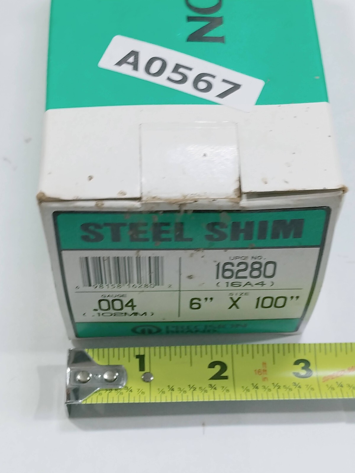 0.004″ .102mm 6″ x 100″ Precision Steel Shim Roll 16280 16A4 1008-1010