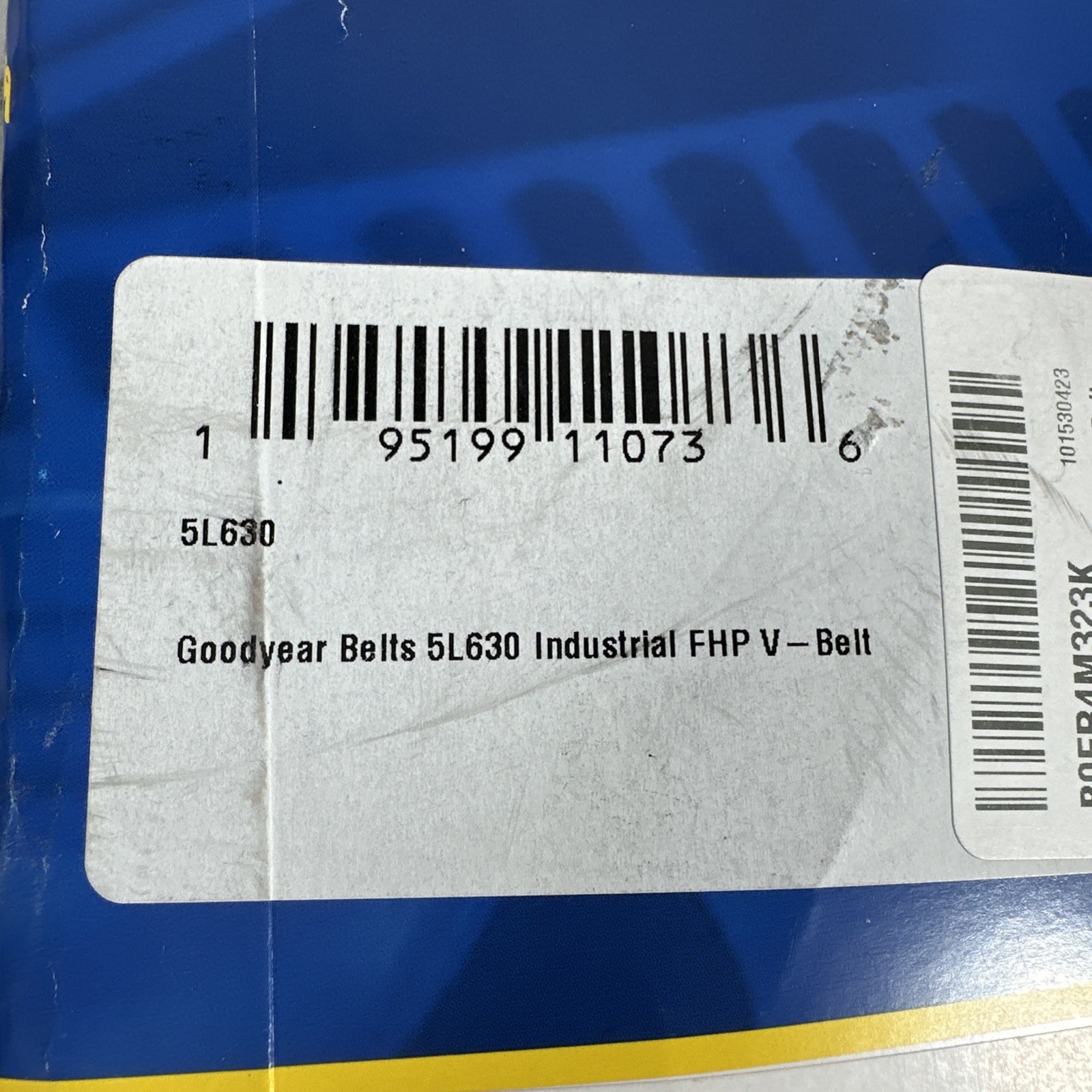 B60 Goodyear Classic Wrapped V-Belt 60” Effective Length 5L630 New CF10Z