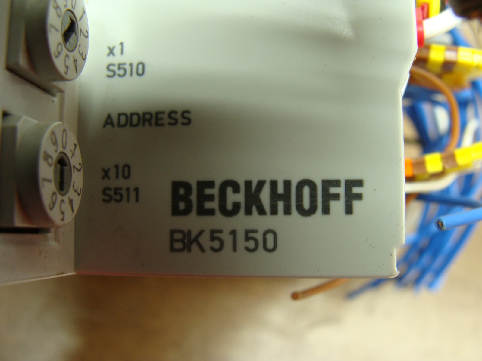 BECKHOFF BUS COUPLER CANOPEN BK5150 W/VARIOUS I/O MODULES (SEE DESC)